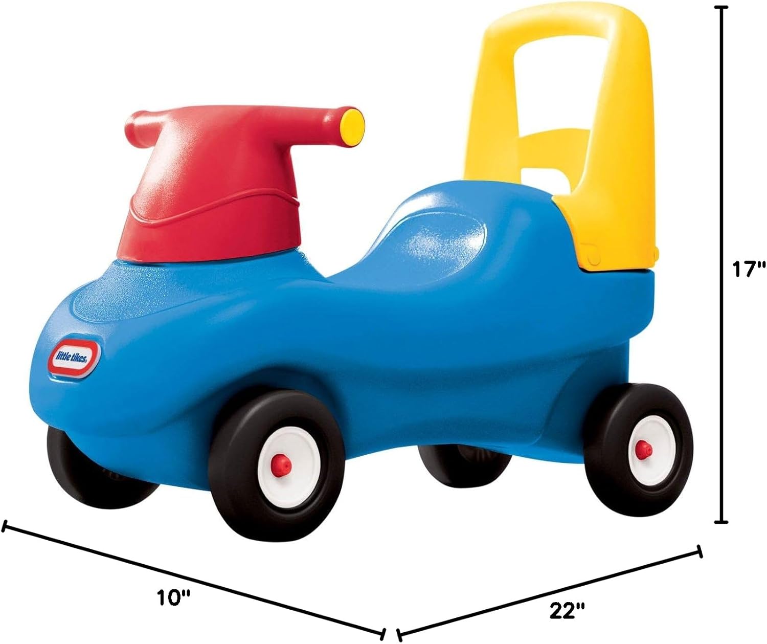 Little Tikes Push and Ride Racer – (Amazon Exclusive), 22"L x 10"W x 17"H with screws