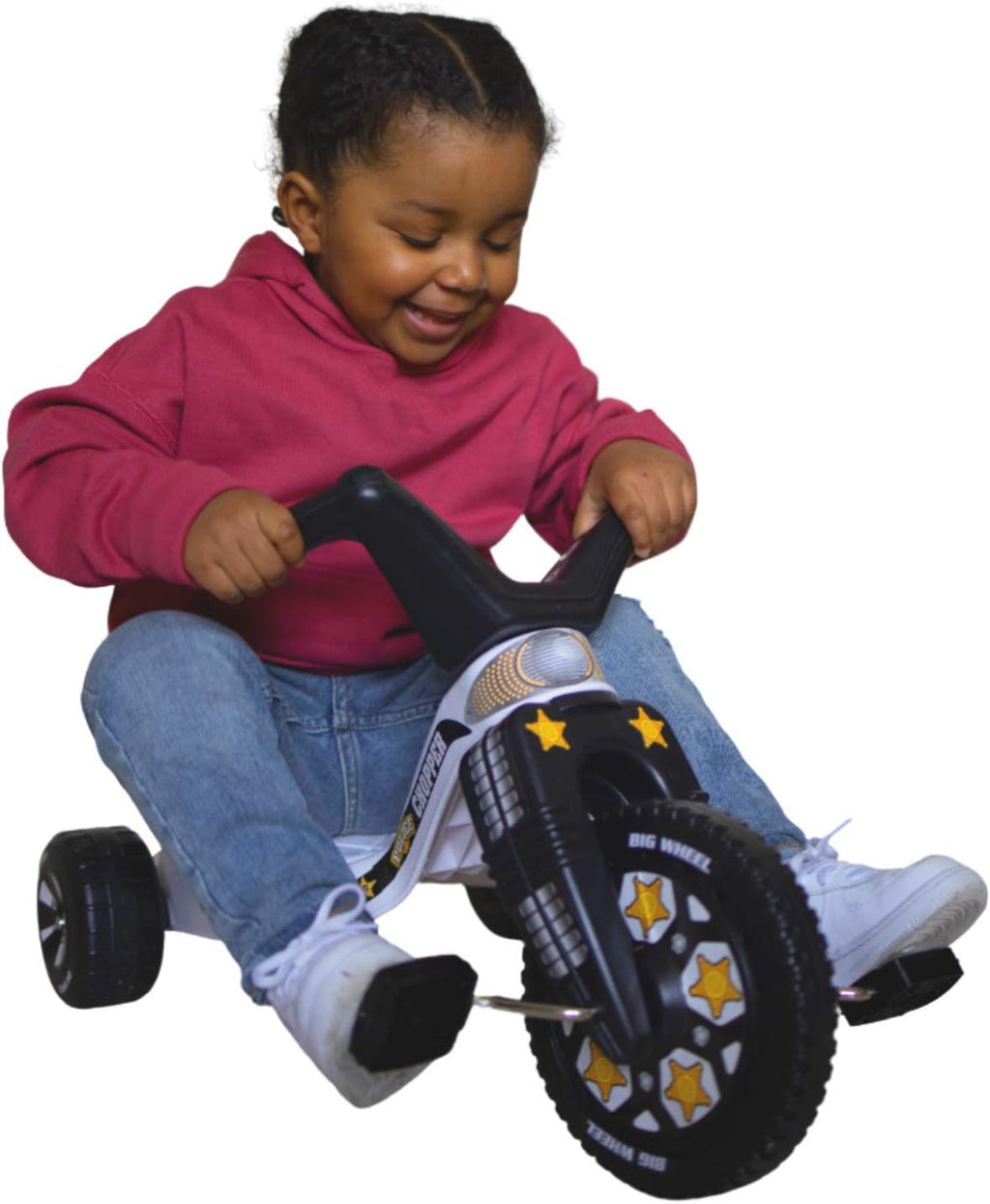The Original Big Wheel Police Edition Junior Trike for Boys and Girls - Big Toy Tricycle for Toddlers - Cruiser Ride-on Toy 8.5 Inch Durable Wheel Indoor/Outdoor Toys