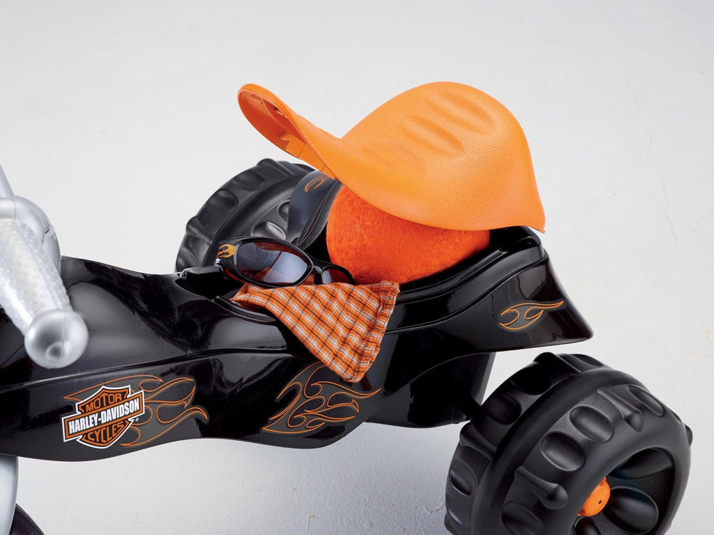Fisher-Price Toddler Tricycle Harley-Davidson Tough Trike, Toy Bike with Handlebar Grips & Storage for Outdoor Play Kids Ages 2+ Years (Amazon Exclusive)